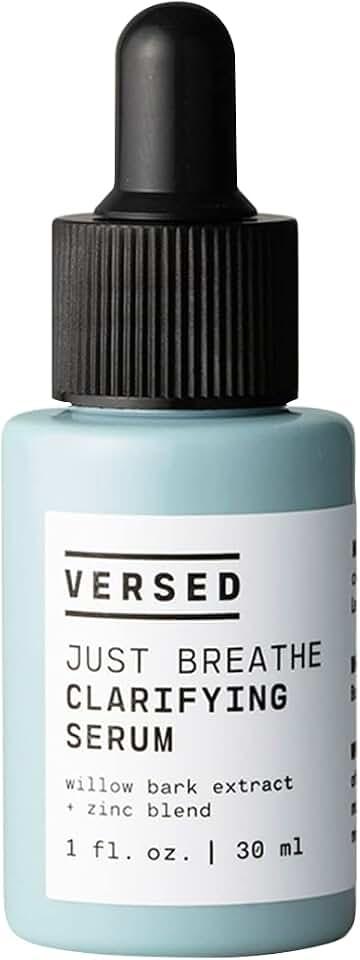 Versed Just Breathe Sérum facial aclarante 1 fl oz. Formulado con extracto de corteza de sauce, niacinamida y zinc, libr