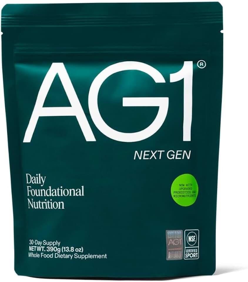 AG1 Next Gen Greens Powder with Daily Nutrition Formula, 30-Servings | Advanced Nutrient-Rich Blend, Greens Mix Suppleme