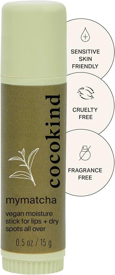 Cocokind Mymatcha All Over Moisture Stick, Bálsamo Labial Y Crema De Ojos Para Piel Seca 0.5 Oz