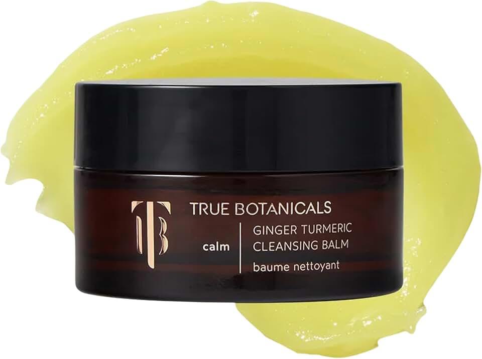 True Botanicals- - Bálsamo limpiador CALM de jengibre y cúrcuma | No tóxico, libre de crueldad animal | Nutre, hidrata y