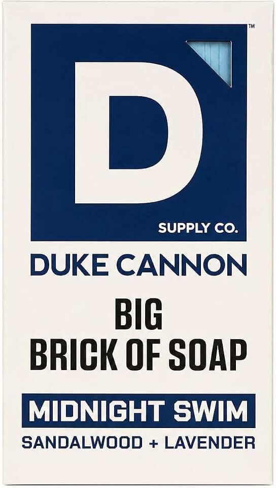 Duke Cannon Supply Co. Jabón Duke Cannon Big Brick Of Soap – Aroma A Sándalo Y Lavanda – Jabón Grande De Triple Molienda
