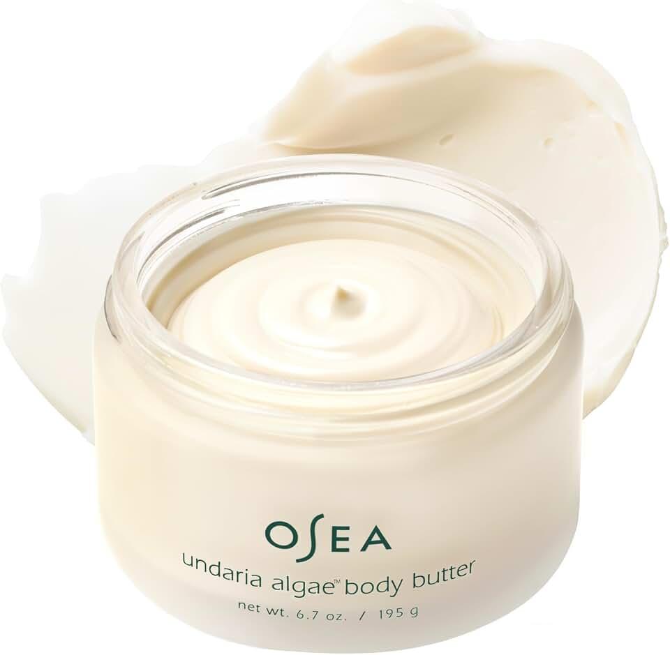 OSEA- Manteca corporal de algas Undaria de 6,7 oz - Para pieles secas - Manteca de karité batida ultrahidratante + ceram