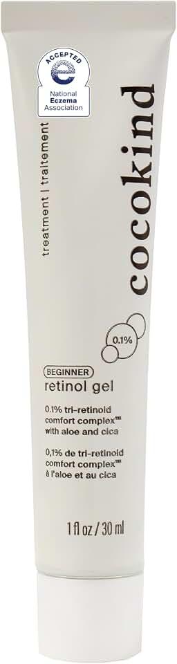 Cocokind Gel De Retinol Principiante 0.1%, Mejora La Apariencia De Líneas Finas Y Textura Irregular Sin Irritación, Aloe