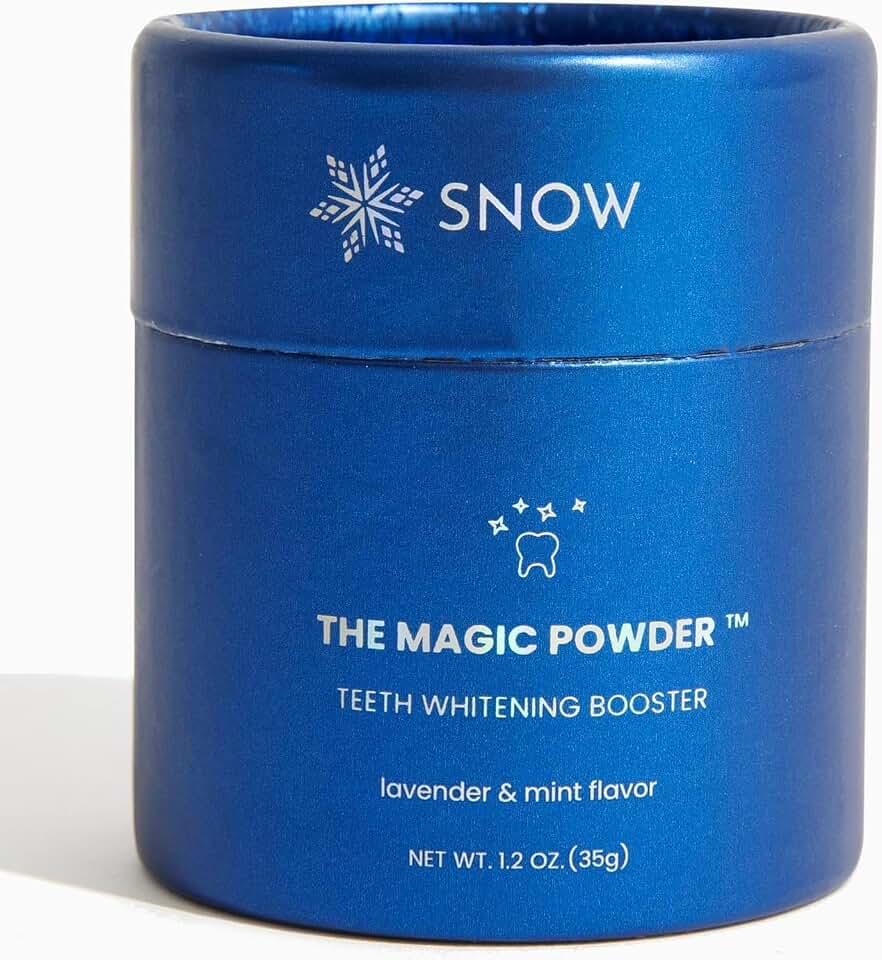 SNOW Polvo mágico para blanquear los dientes Snow Teeth Whitening - Suplemento para kit de blanqueamiento dental, agrega