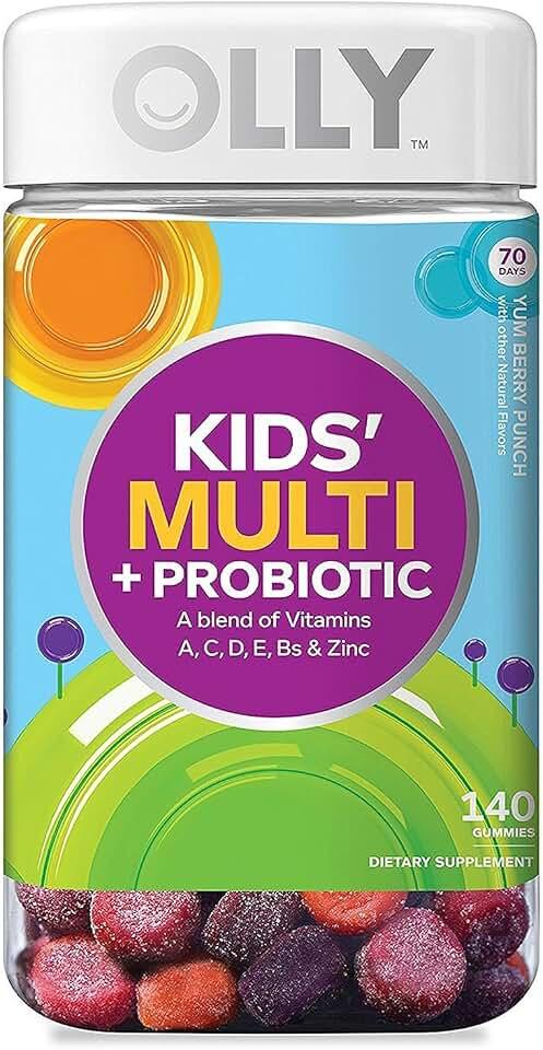 Olly Kids Multi + Probiótico A mezcla de vitaminas, 140 gomas