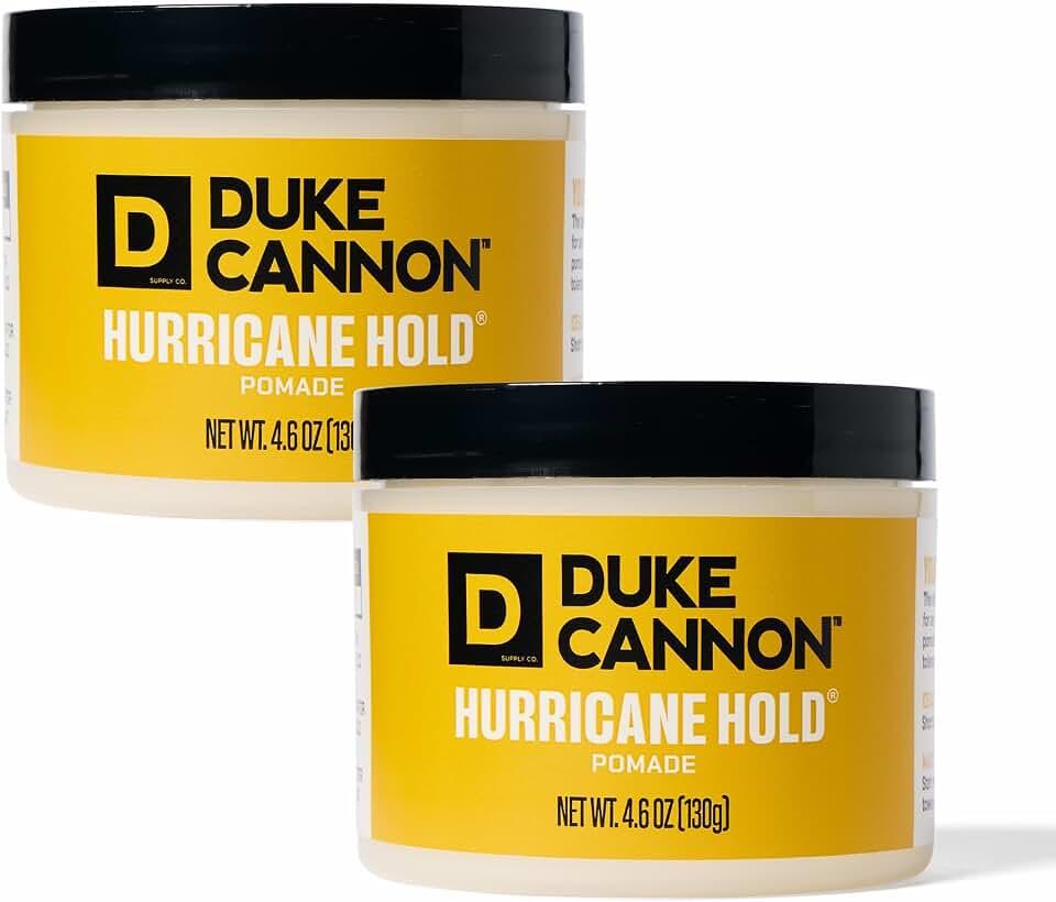 Duke Cannon Supply Co. News Anchor Hurricane Hold Pomada, Máxima Sujeción - Acabado Mate 4.6 Oz. (Paquete De 2)