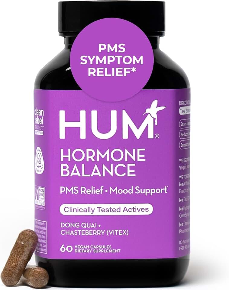 HUM Nutrition - Moody Bird - Women's Monthly Support, 60 Vegan Capsules
