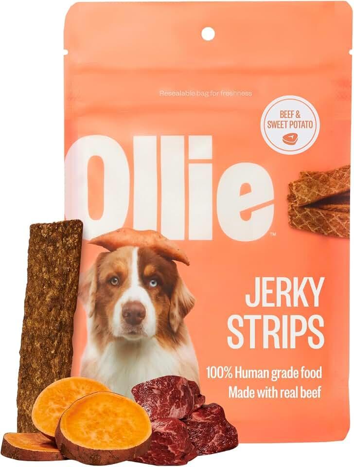 Ollie Beef &amp; Sweet Potato Jerky Dog Treats, 5 oz, Pack of 1