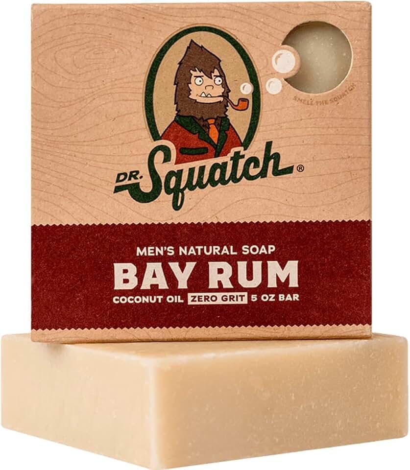 Bay Rum Soap by Dr. Squatch â€" Men's Naturally Fresh Scented Natural Bar Soap â€" A Refreshing Twist on 