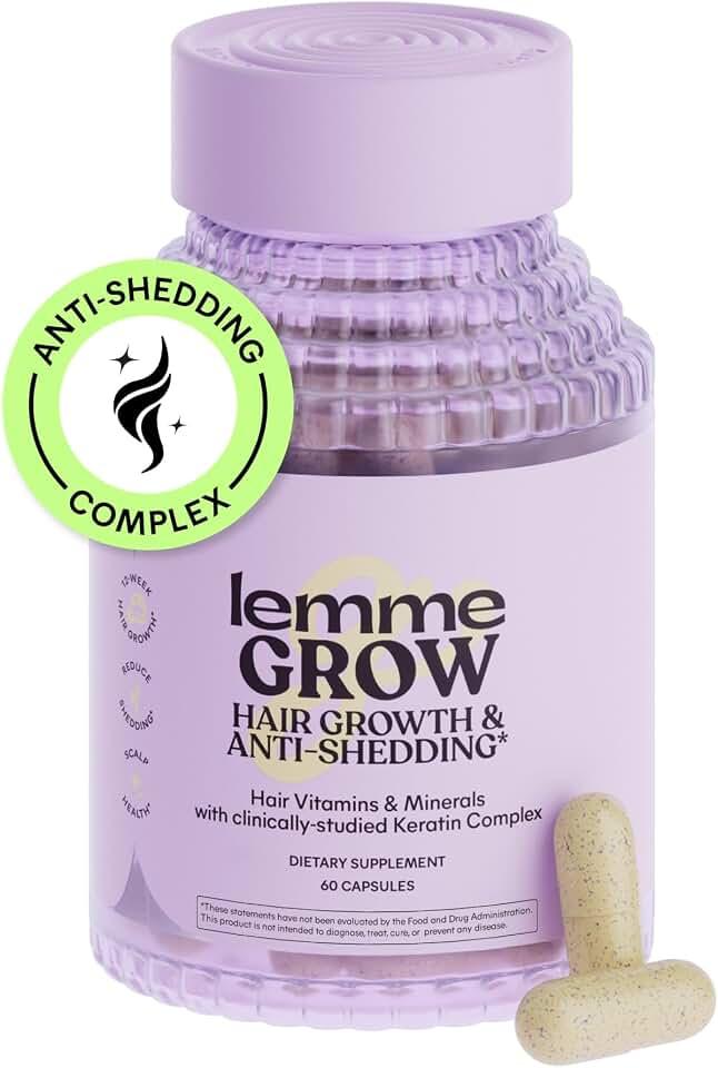 Lemme Suplemento para el crecimiento del cabello para mujeres, complejo de queratina clínicamente probado para un cabell