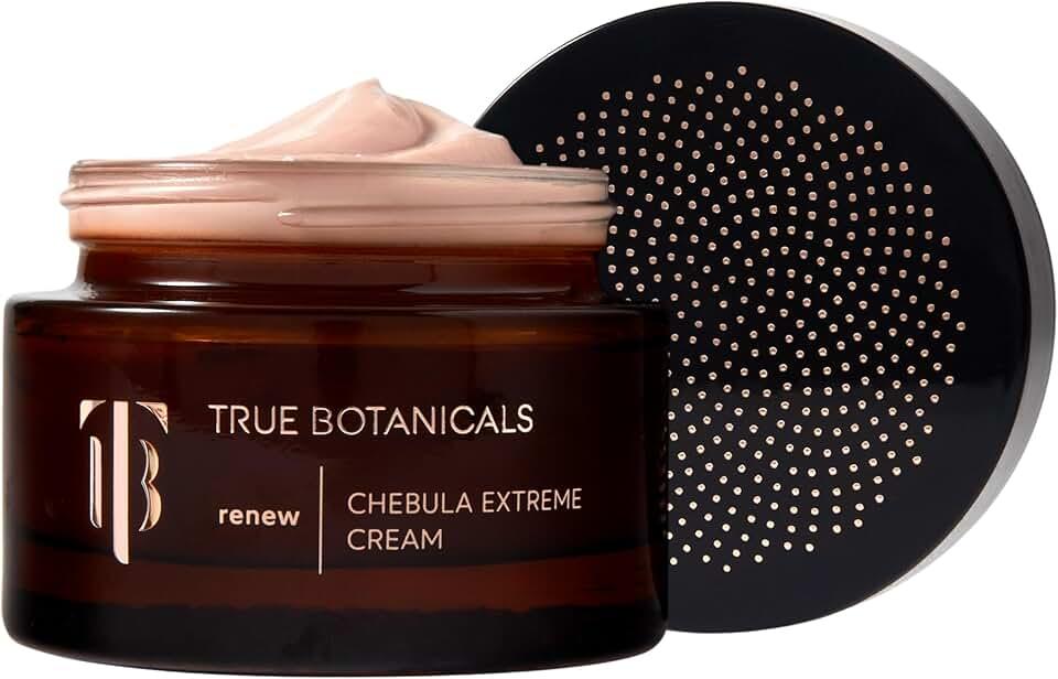 True Botanicals- Crema Chebula Extreme | Hidratante antienvejecimiento con ácido hialurónico | Trata líneas finas y arru