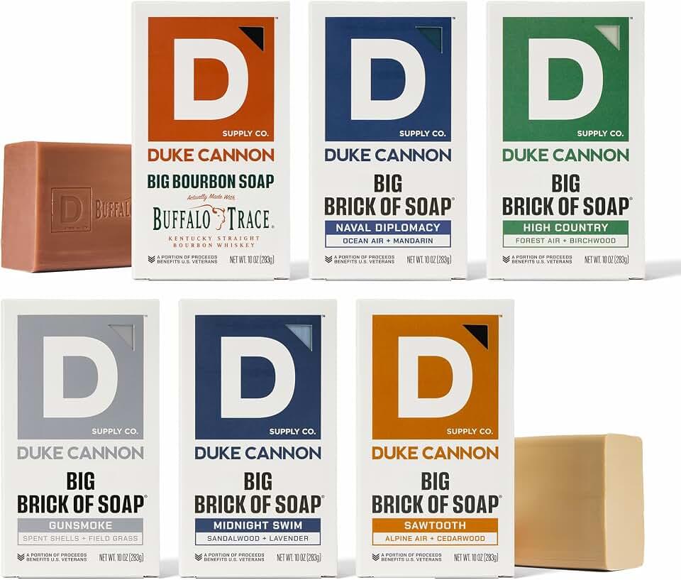 Duke Cannon Supply Co. Big Brick of Soap Bar for Men - Superior Grade, Extra Large, Masculine Scents, All Skin Types, Pa